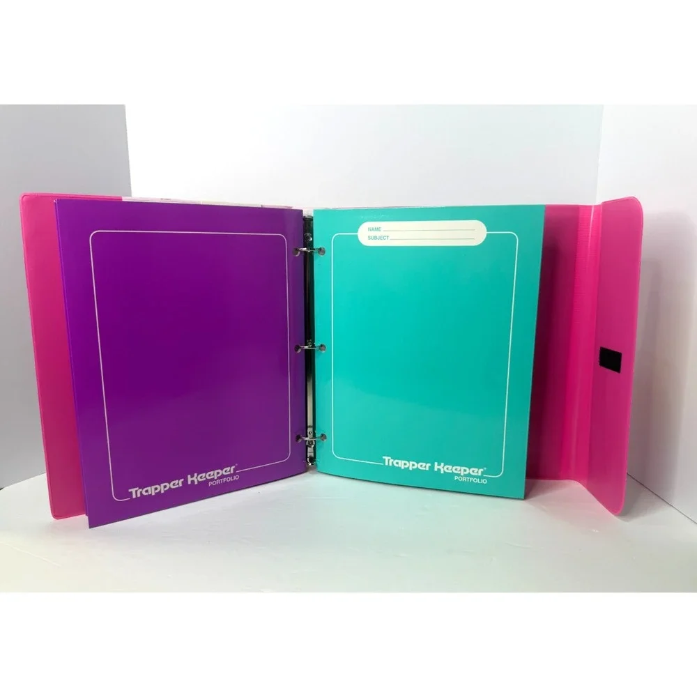 Vintage Trapper Keeper Pink Sunset Binder Retro 80s 90s Portfolio Mead NEW